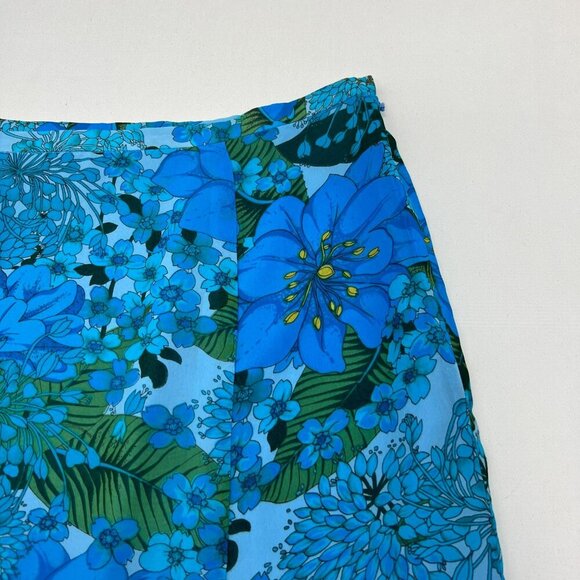 Norton McNaughton Womens Fit n Flare Skirt Floral Below Knee Multicolor Size 12 - Picture 2 of 8